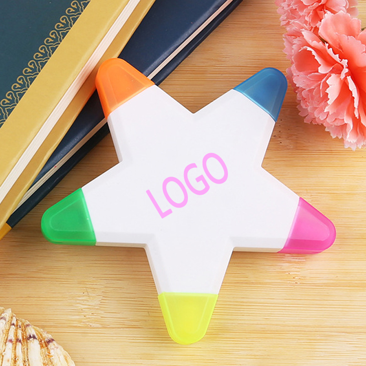 Star Shaped 5 Color Highlighter 2