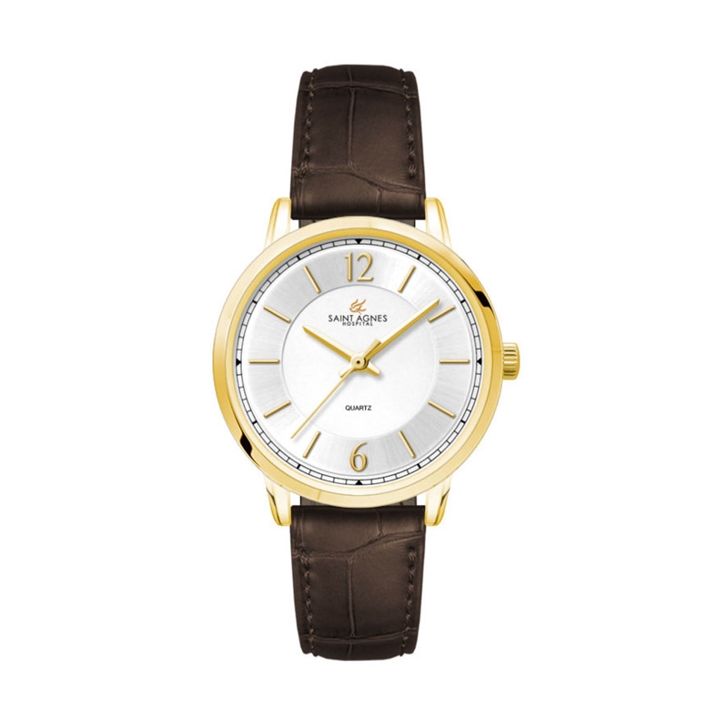 30.5MM, GOLD METAL CASE, 3-HAND MVT