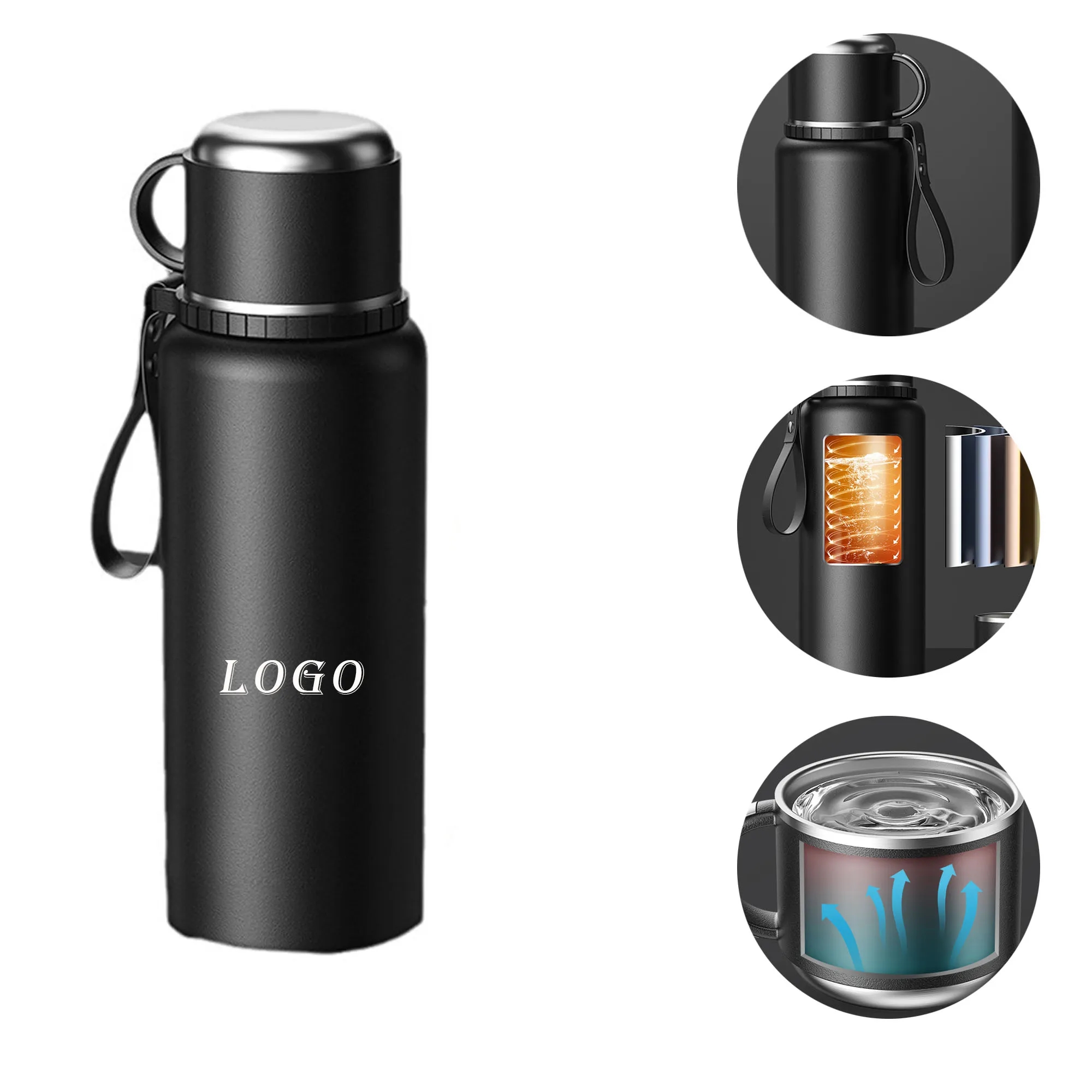 Stainless Steel Insulated Cup With Logo For Drinking, Coffee