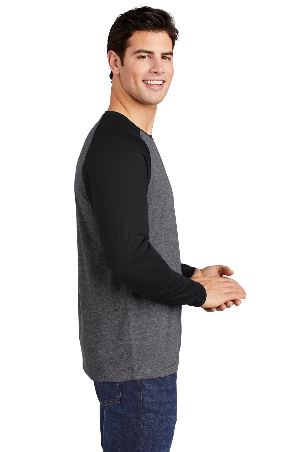 Sport-Tek® PosiCharge Long Sleeve Tri-Blend Wicking Raglan Tee 28