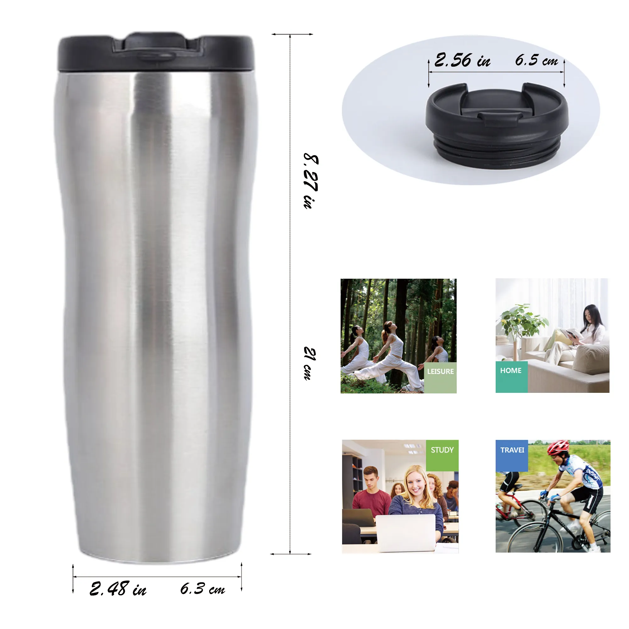 Stainless Steel Vacuum Insulated Peanut-Shaped Cup 3