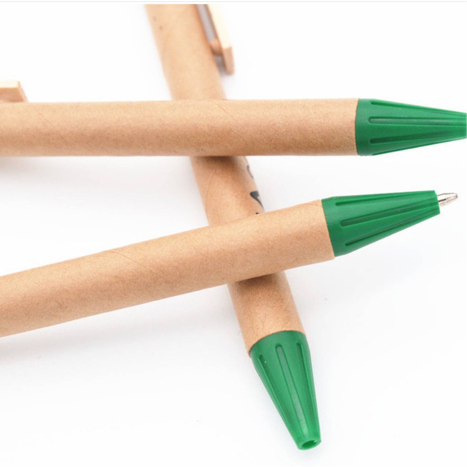 Retractable Kraft Paper Ballpoint Pen 6
