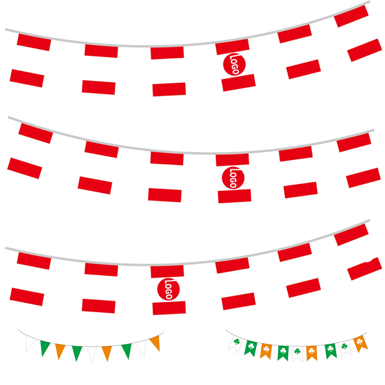 23ft Banner String with 25 Small Flags