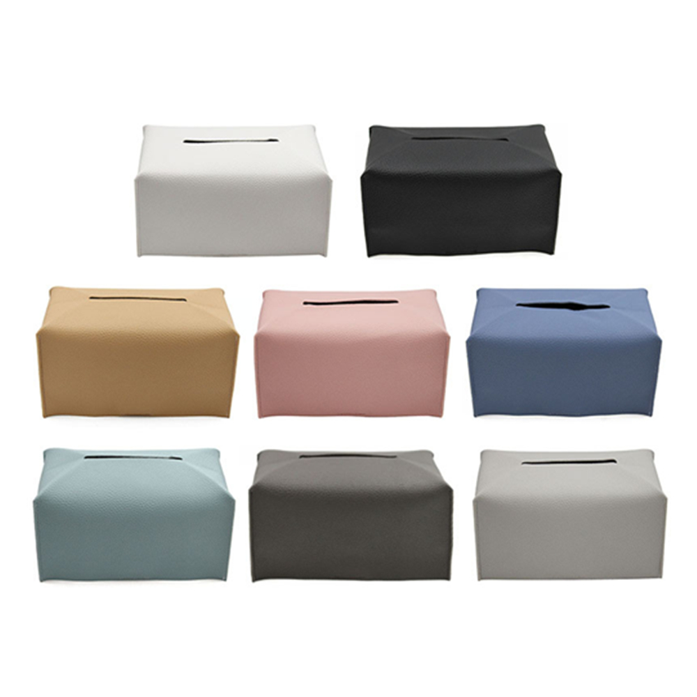 Leather Cube Tissue Box 2