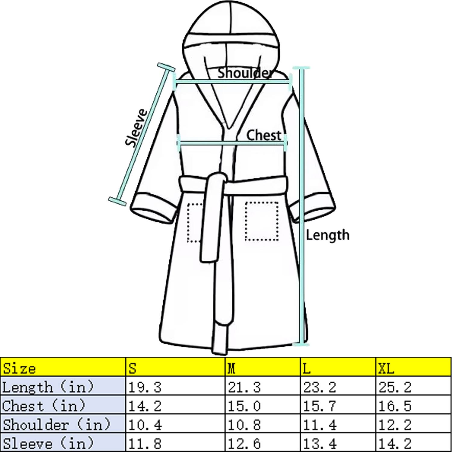 Kids Coral Fleece Hooded Bathrobe 9
