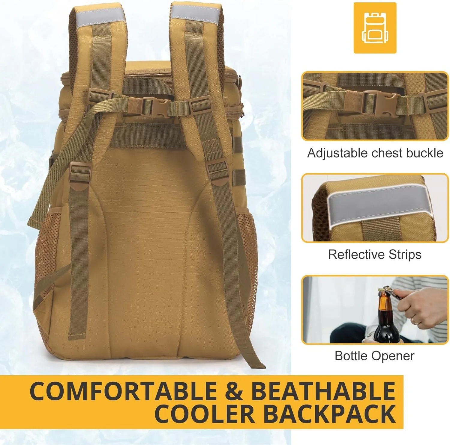 Portable Soft Cooler Bag Waterproof for Beach 3