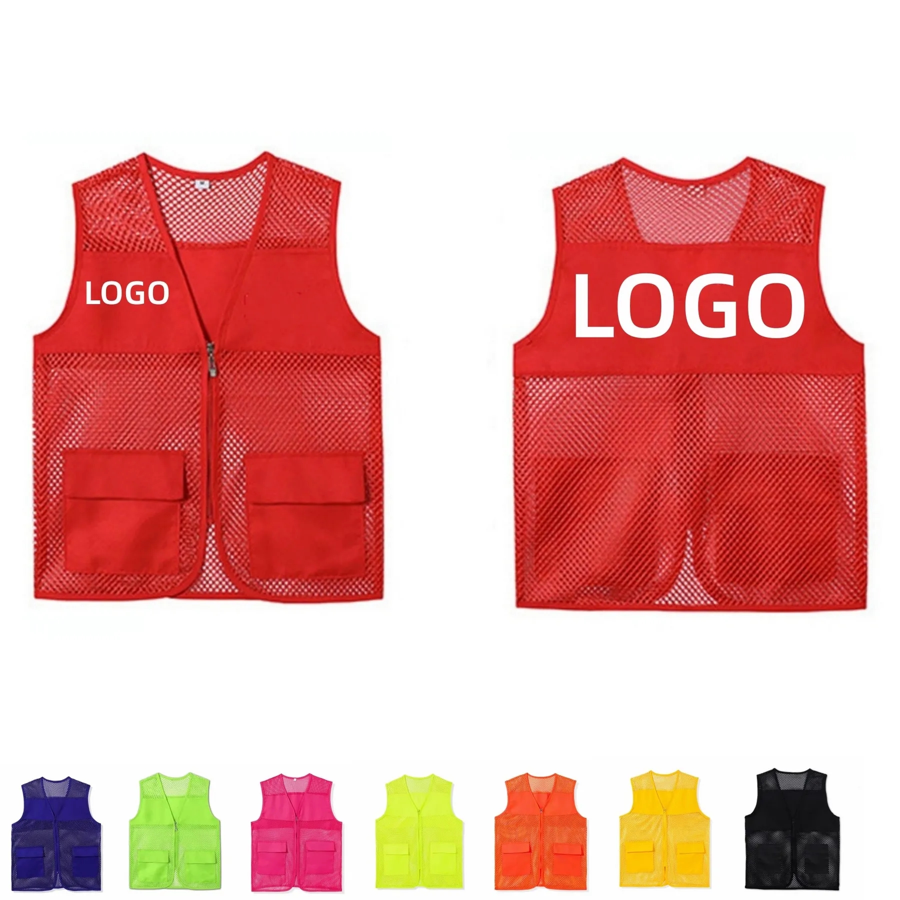 Supermarket Clerk Volunteer Advertising Vest Work Clothes 3