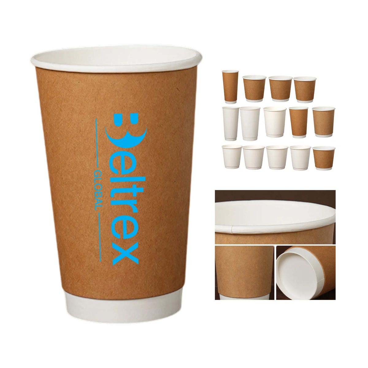 Eco Friendly Paper Coffee Cups with Heat Protection 4