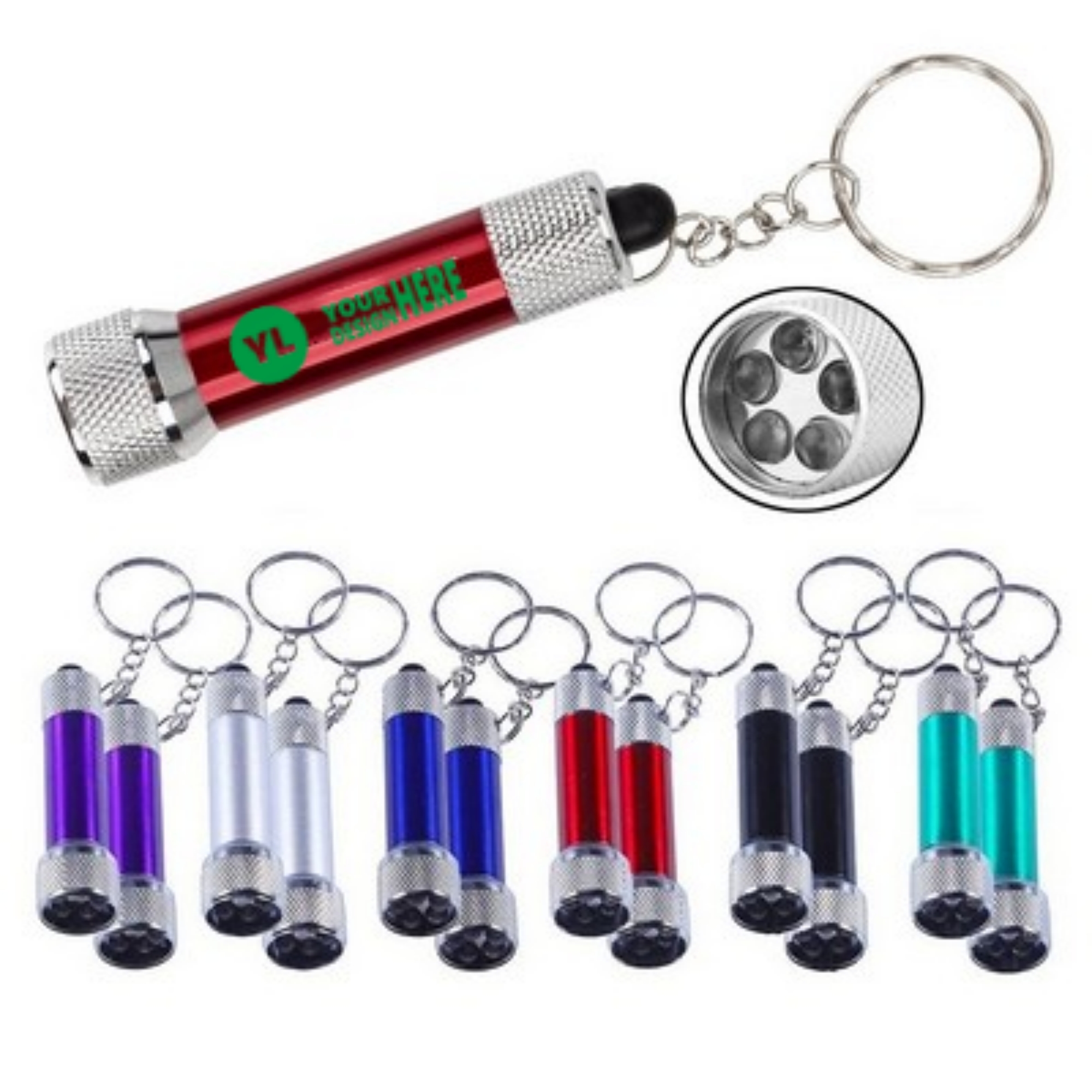 Mini Torch Light With Key Chain 1