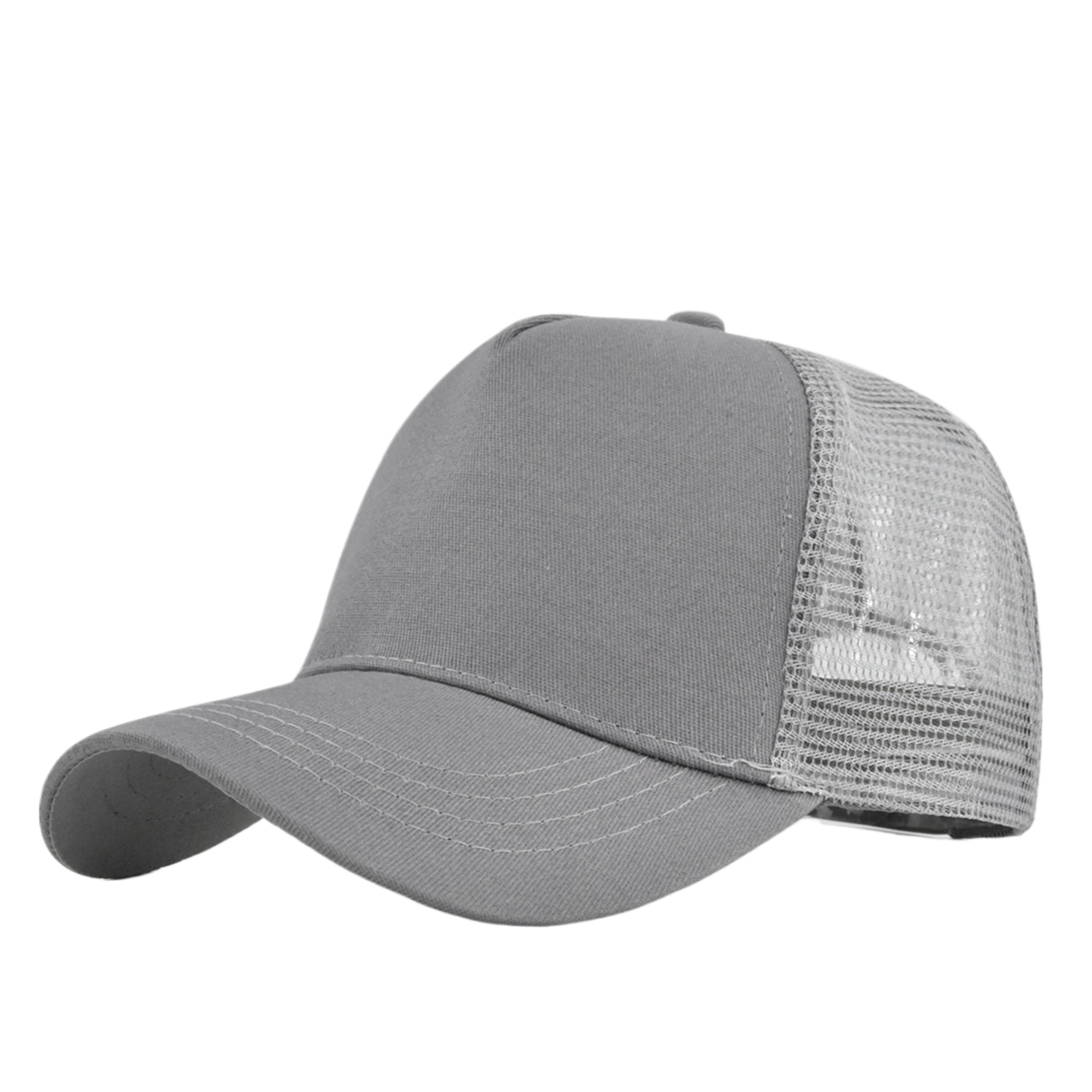MOQ50 Hard Top 5-Panel Mesh Trucker Cap 8