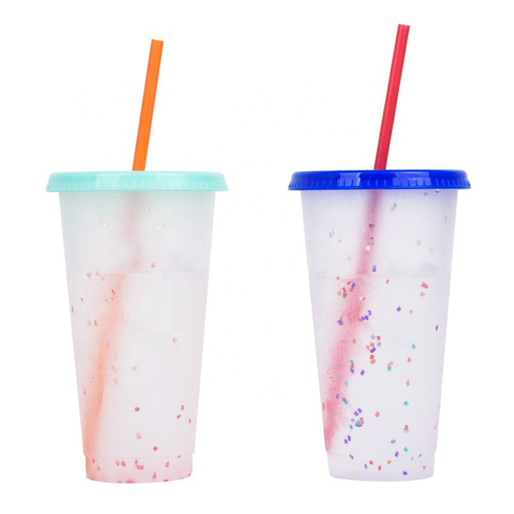 24 Oz. Color Changing Tumblers With Straw 1