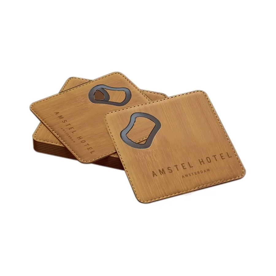 Leather Bottle Opener Coaster 7