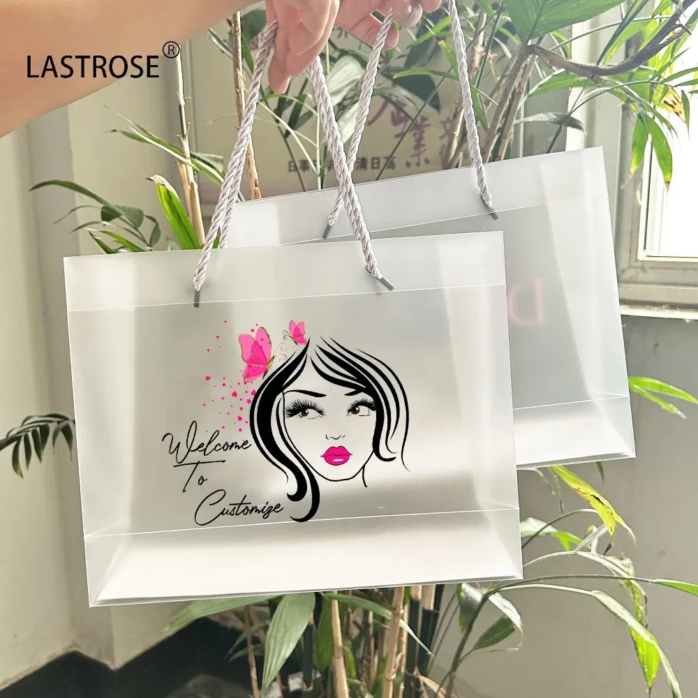Custom Frosted Shopper Tote Bag with Insert 3