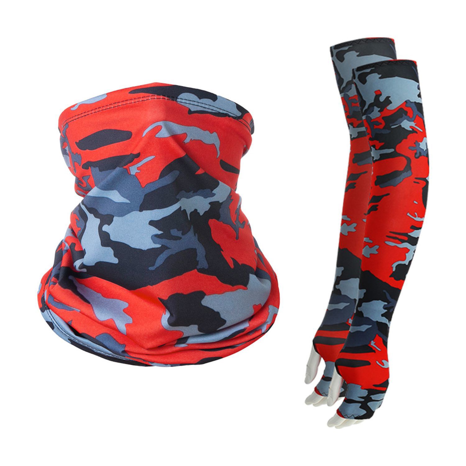 COMBO - Arm sleeves & Neck Gaiter w/ Full Bleed Sublimation 27