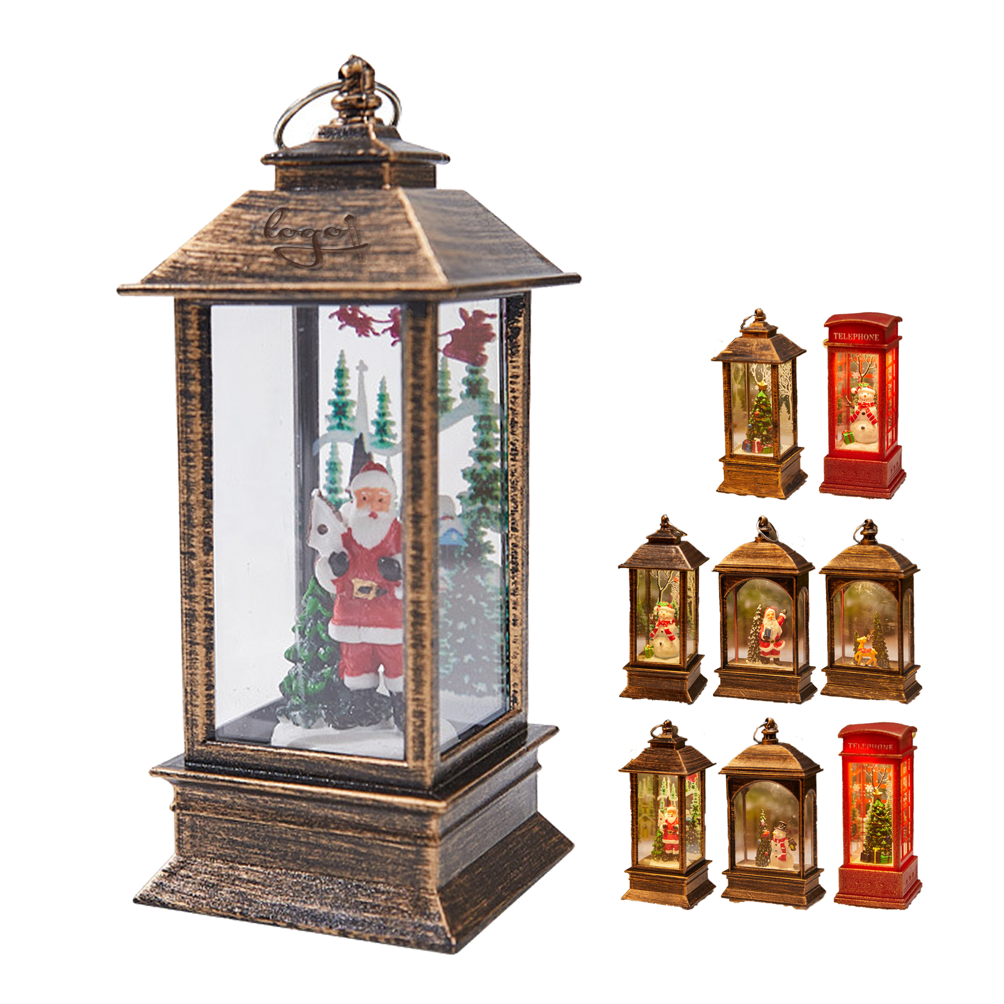 Christmas LED Water-Filled Decorative Lantern 4