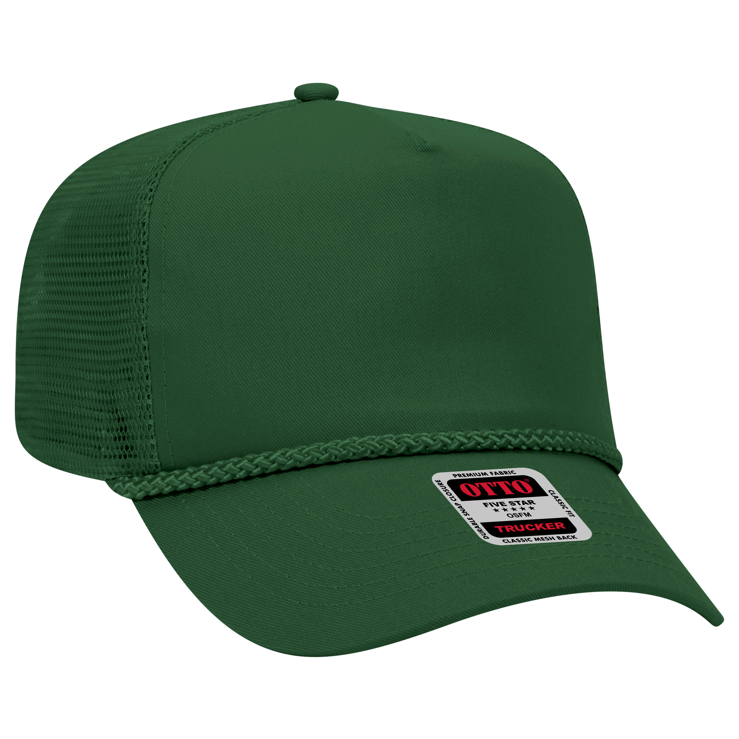 OTTO CAP® 5 Panel Mid Profile Mesh Back Trucker Hat 9