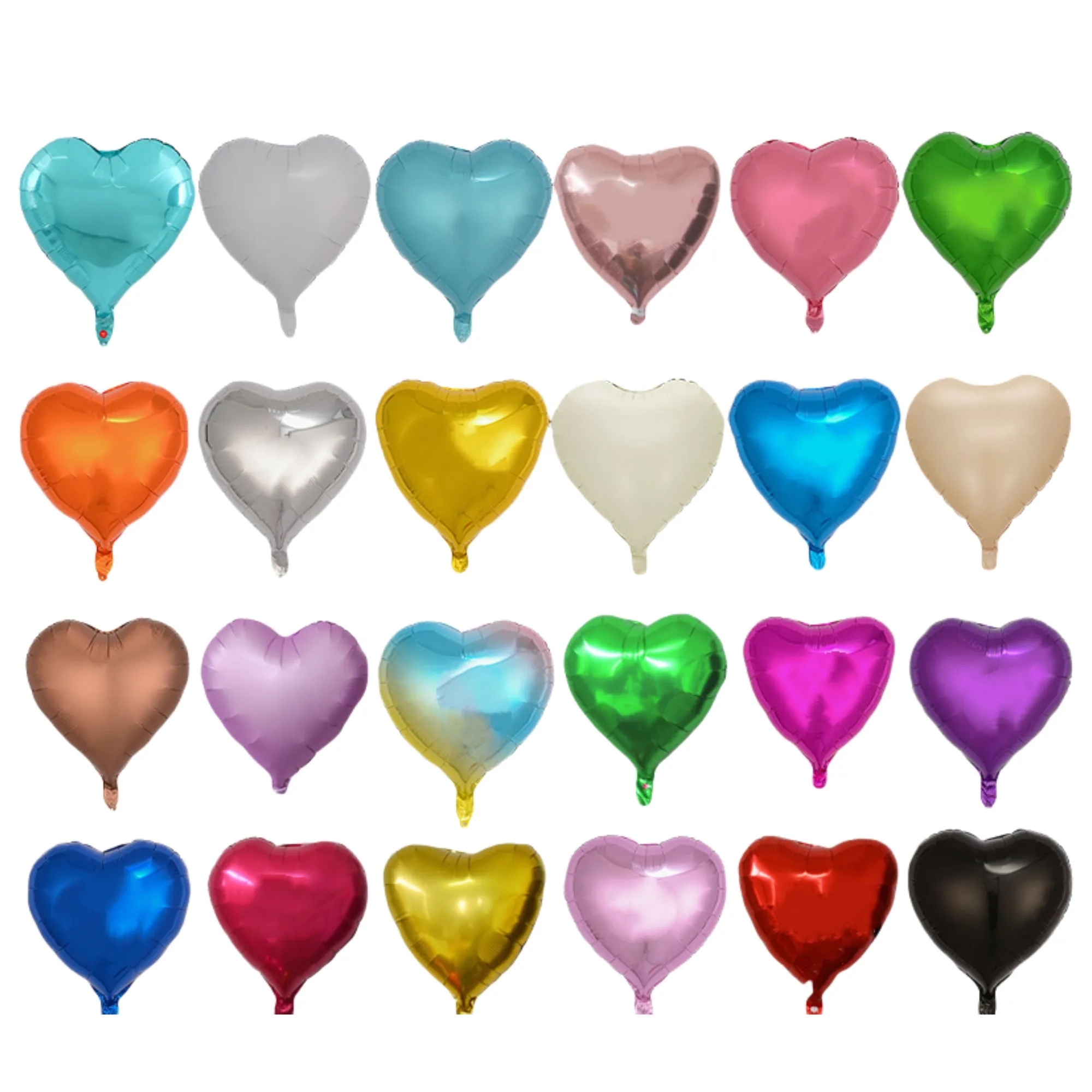 18-inch Heart-shaped Aluminum Film Balloon 2