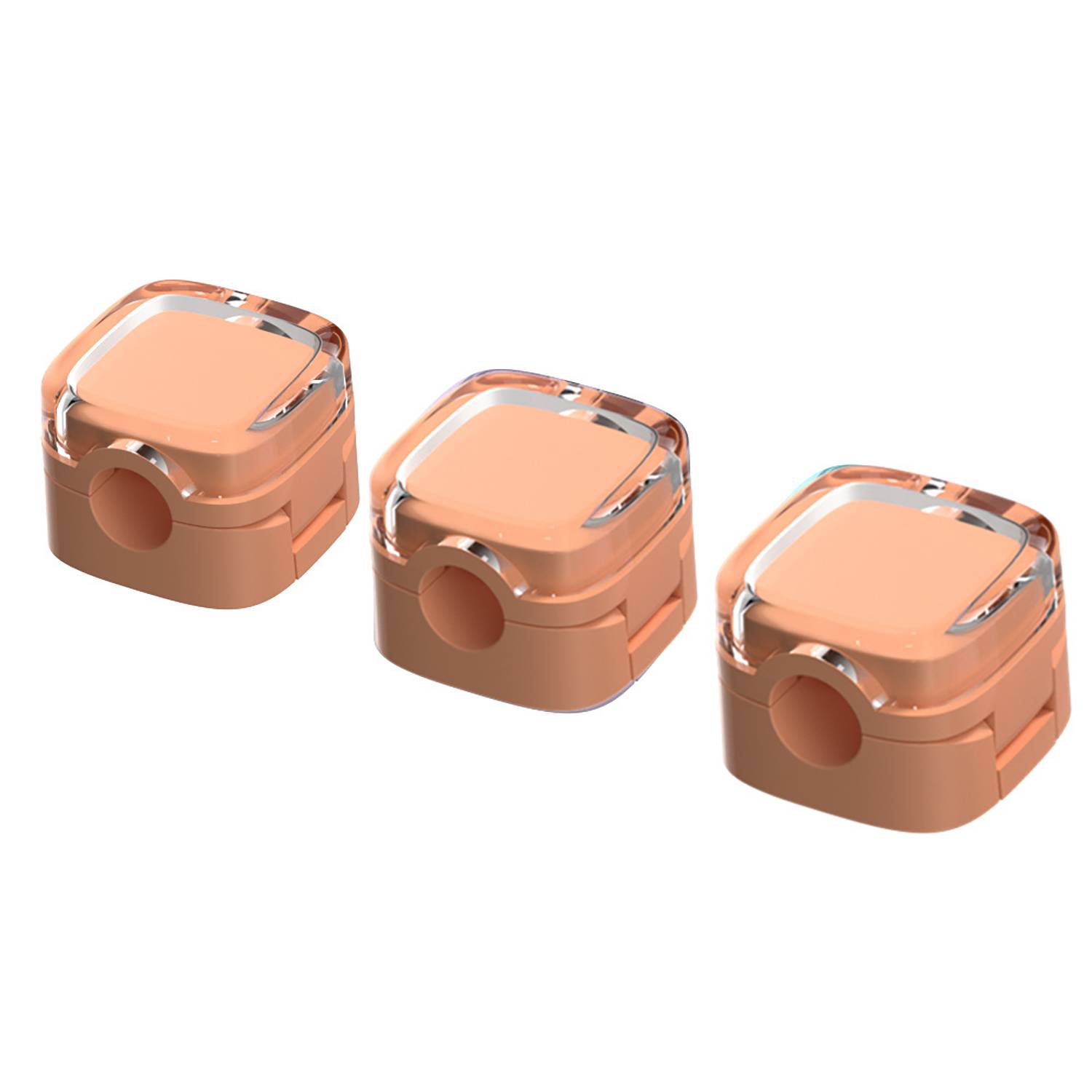 3Pcs ABS Magnetic Desktop Cable Organizer w/ Adhesive Base 9