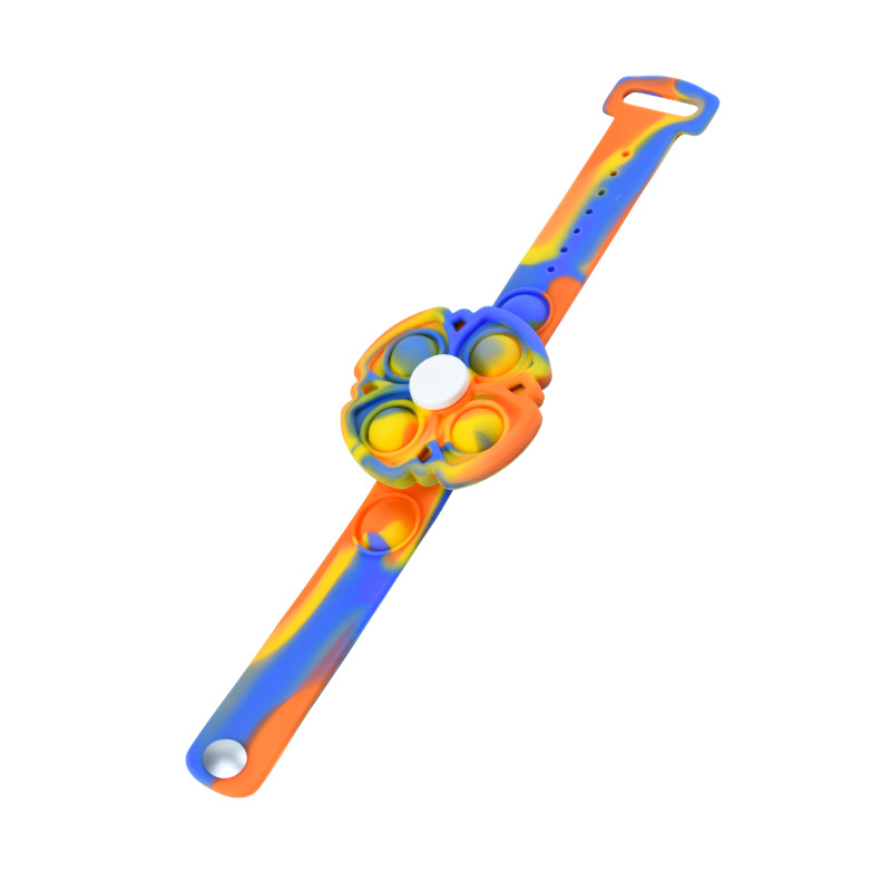Stress Relief Pop Wristband Fidget Sensory Hand Finger Press Silicone Toy 12