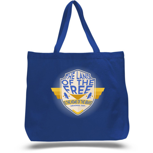 12 oz Large Cotton Canvas Grocery Tote Bag - 20"W x 15"H x 12