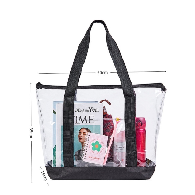 Imprinted Clear Casual Tote Bags 4