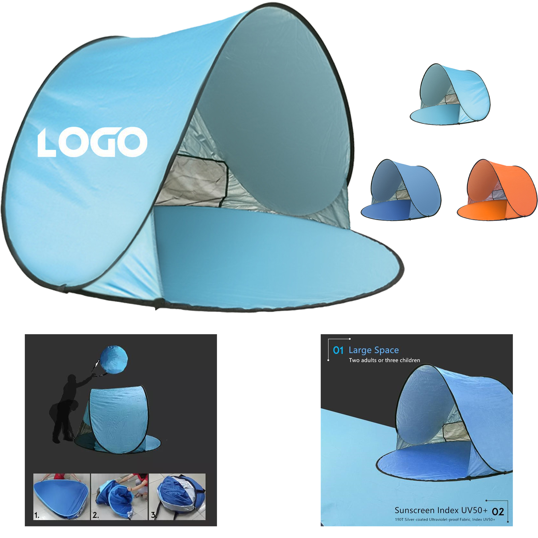 Pop Up Beach Tent 2
