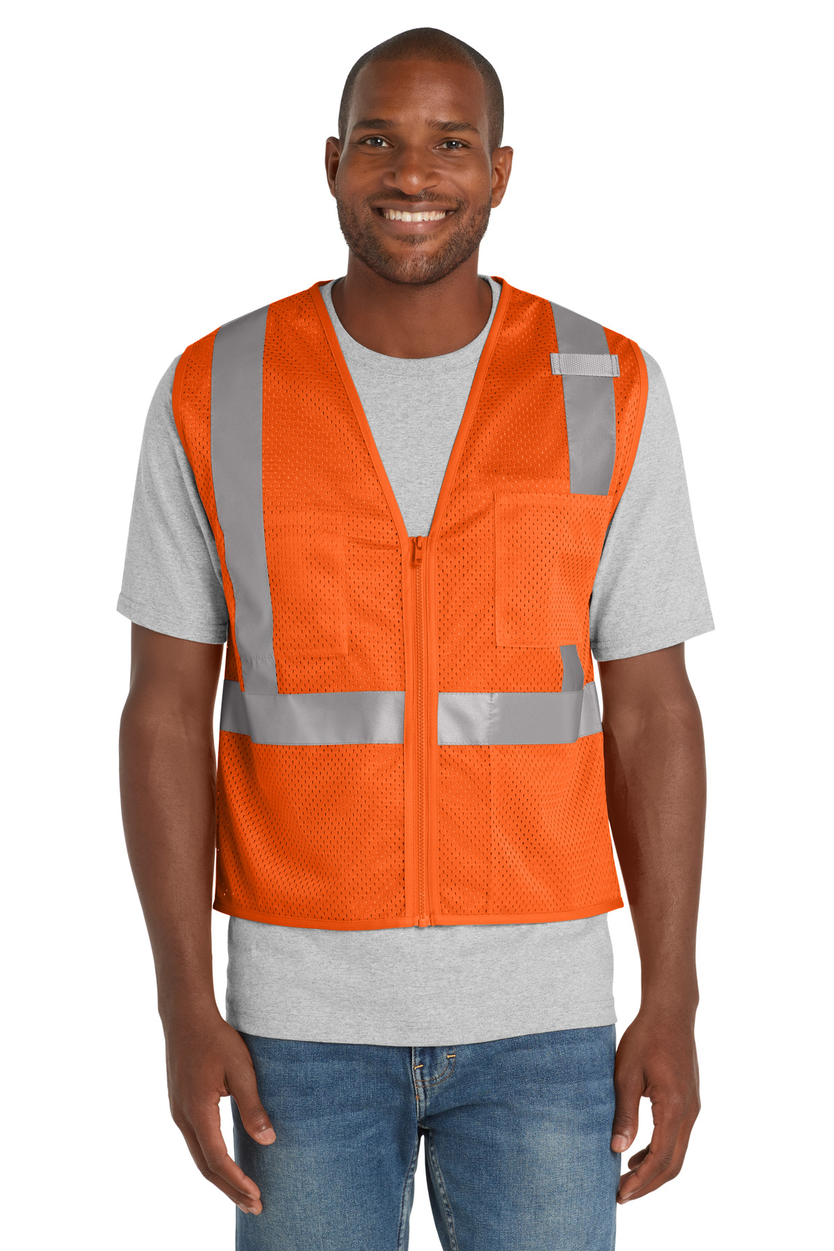 CornerStone ANSI 107 Class 2 Mesh Zippered Vest. CSV102 2