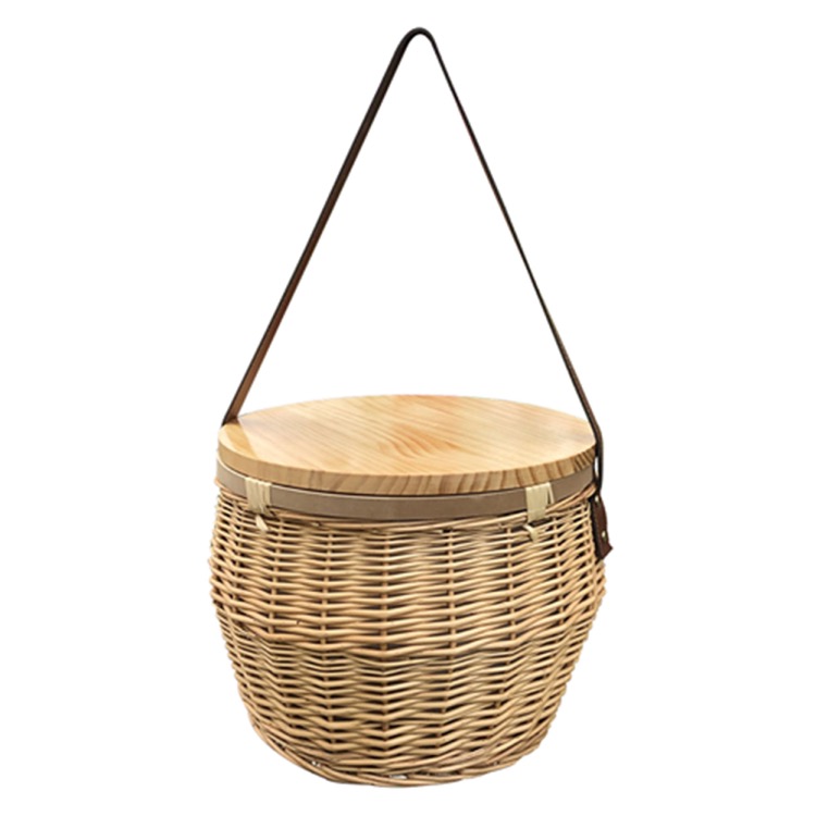 Scotch Wicker Picnic Cooler Basketround) 3