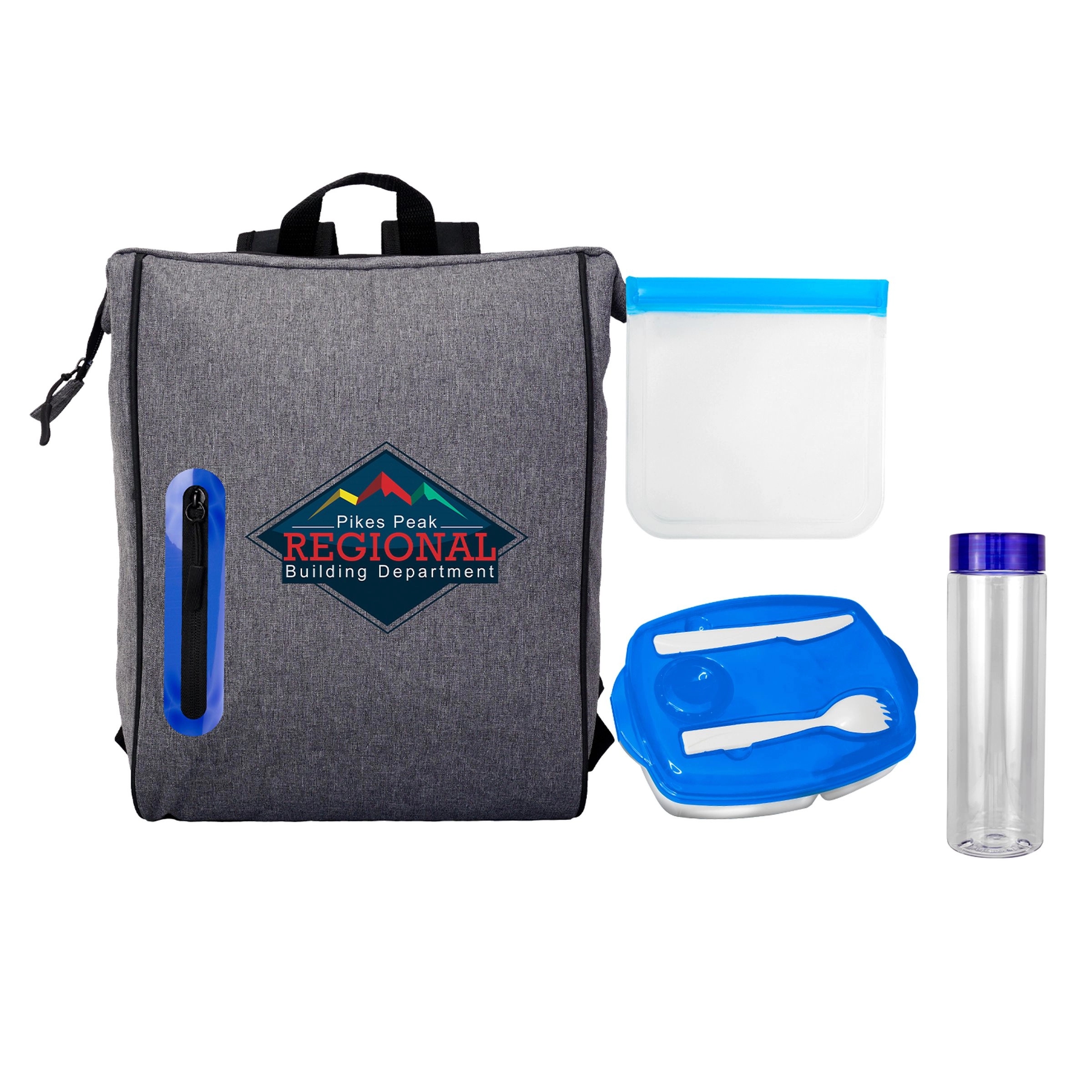 Locking Lid Sandwich & Drink Oval Lunch Cooler 8