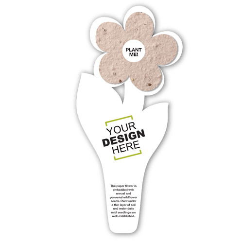 Seed Paper Flower Bookmark 12