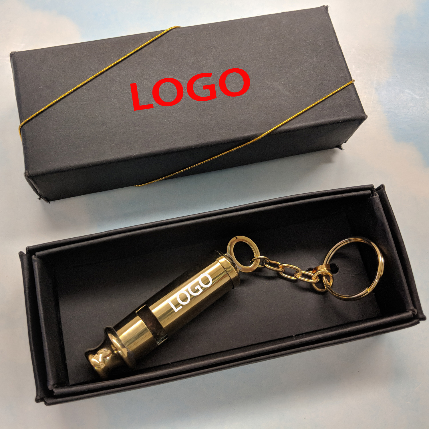 Brass Whistle Keychain Made in Taiwan 1