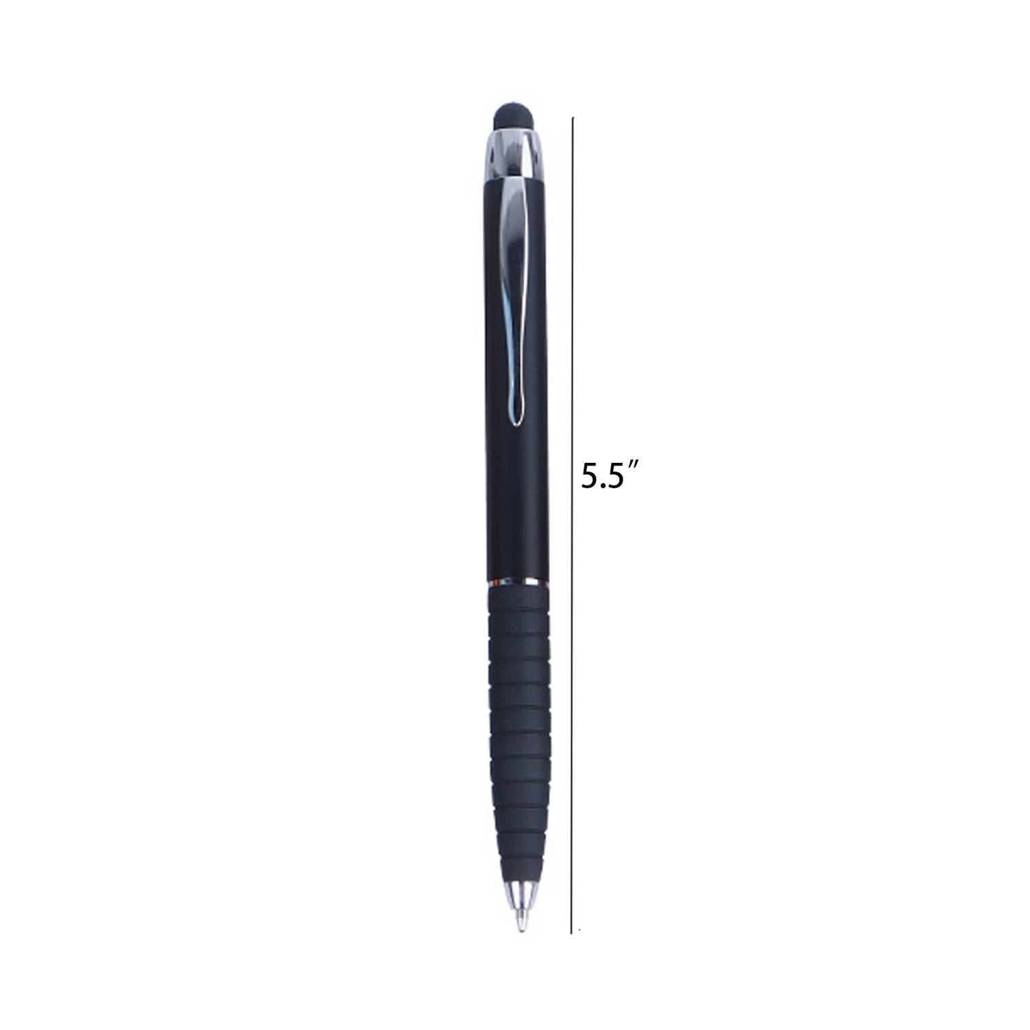 Plastic Twist Action Ballpoint Pen w/ Stylus 5