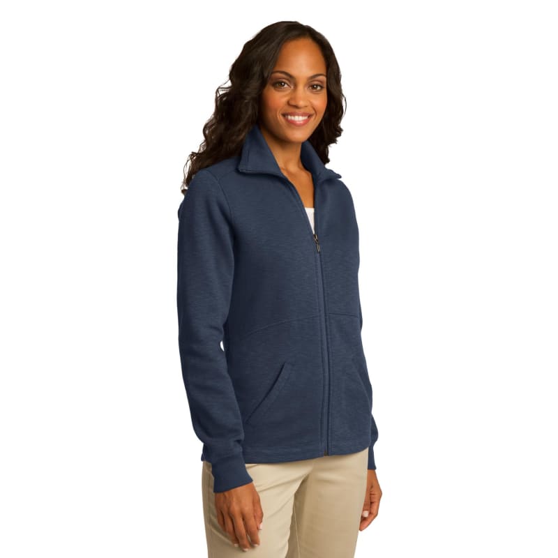Port Authority Women's Slub Fleece Full-Zip Jacket. 14