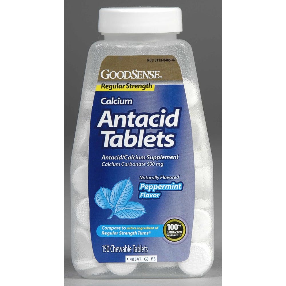 Antacid Tablets with Calcium - Peppermint 150 Chewable Tablets 1