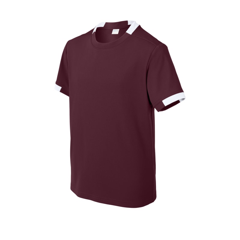Sport-Tek Youth Club Short Sleeve Crew 66