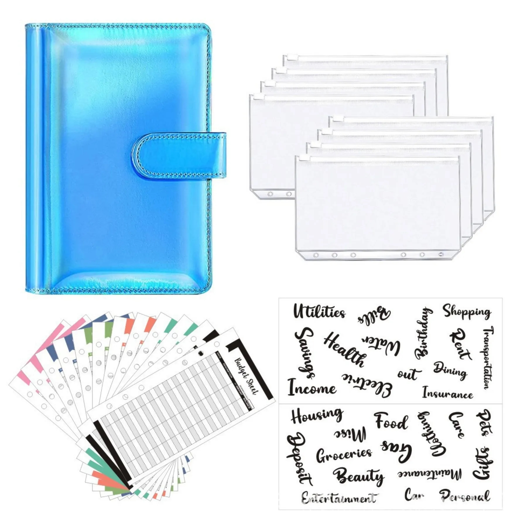 A6 PU Leather Binder Budget Planner 19