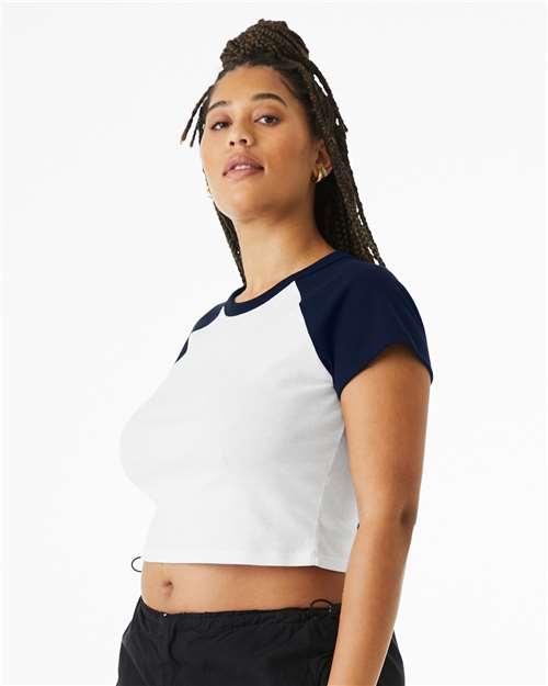 Women's Micro Rib Raglan Baby Tee - 1201 56