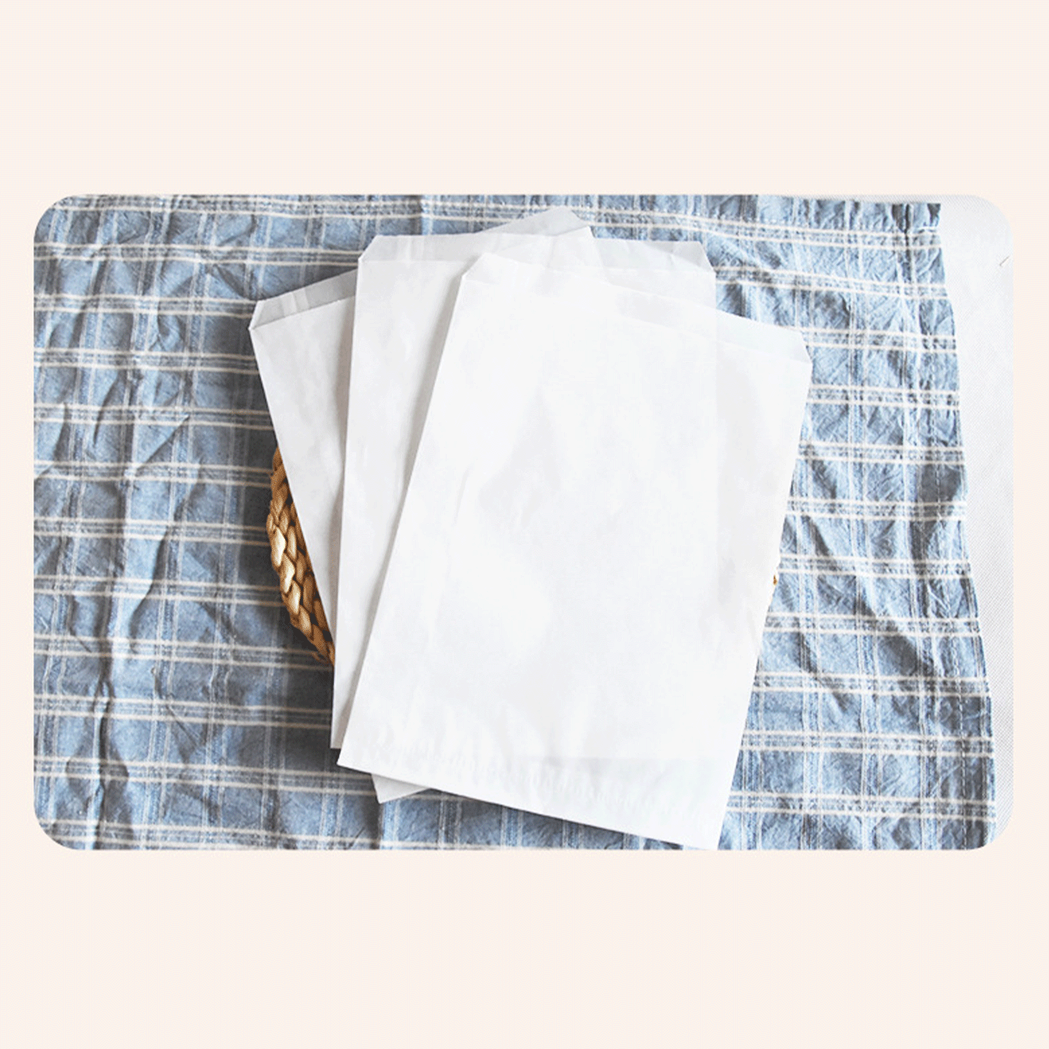 semi-transparent Grassin Clothing food Parts Paper Bag 12