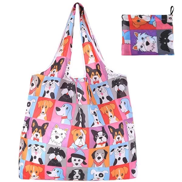 Full Color Wrapables Large Foldable Tote Bag 5