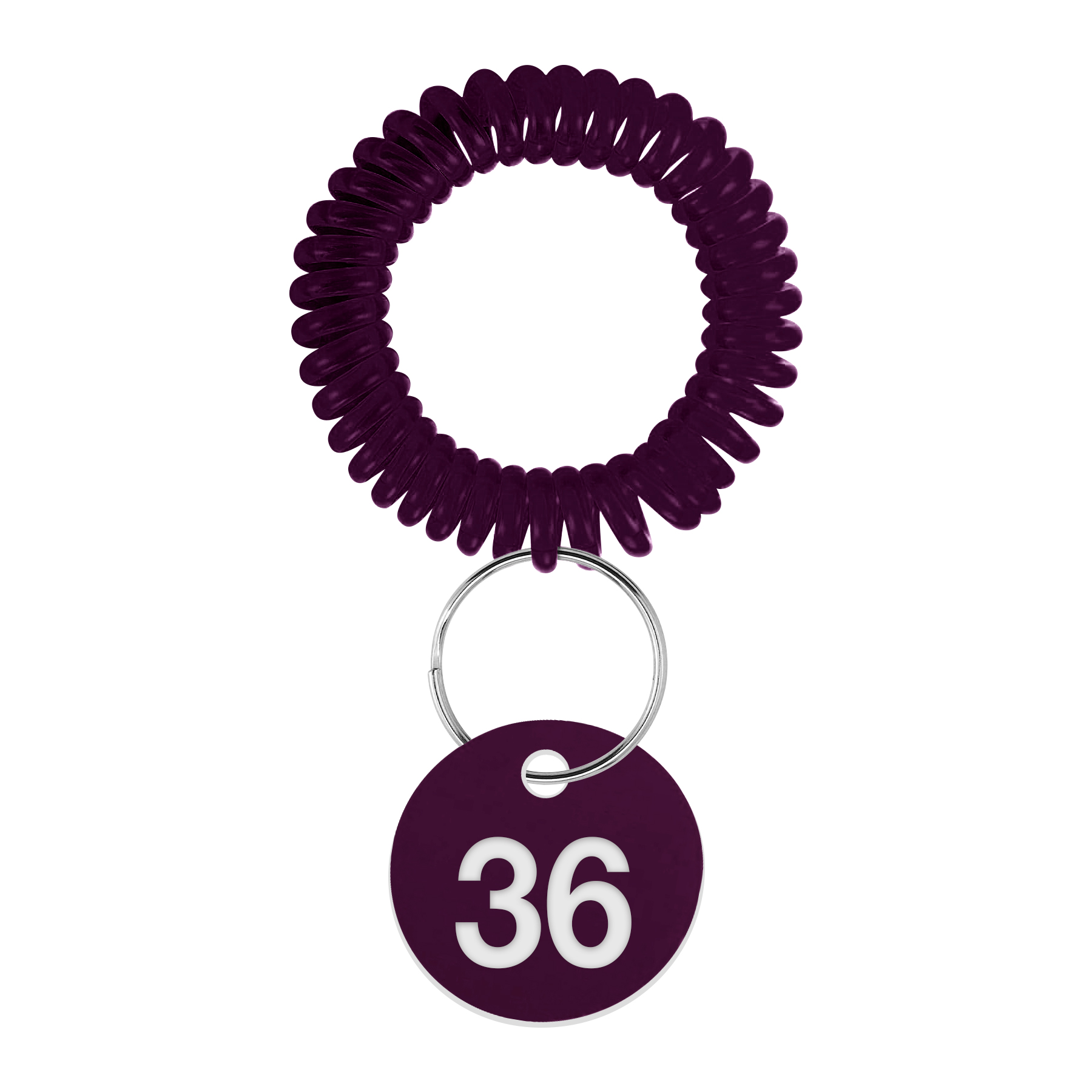 EVA Plastic Spring Number Plate Keychain 9