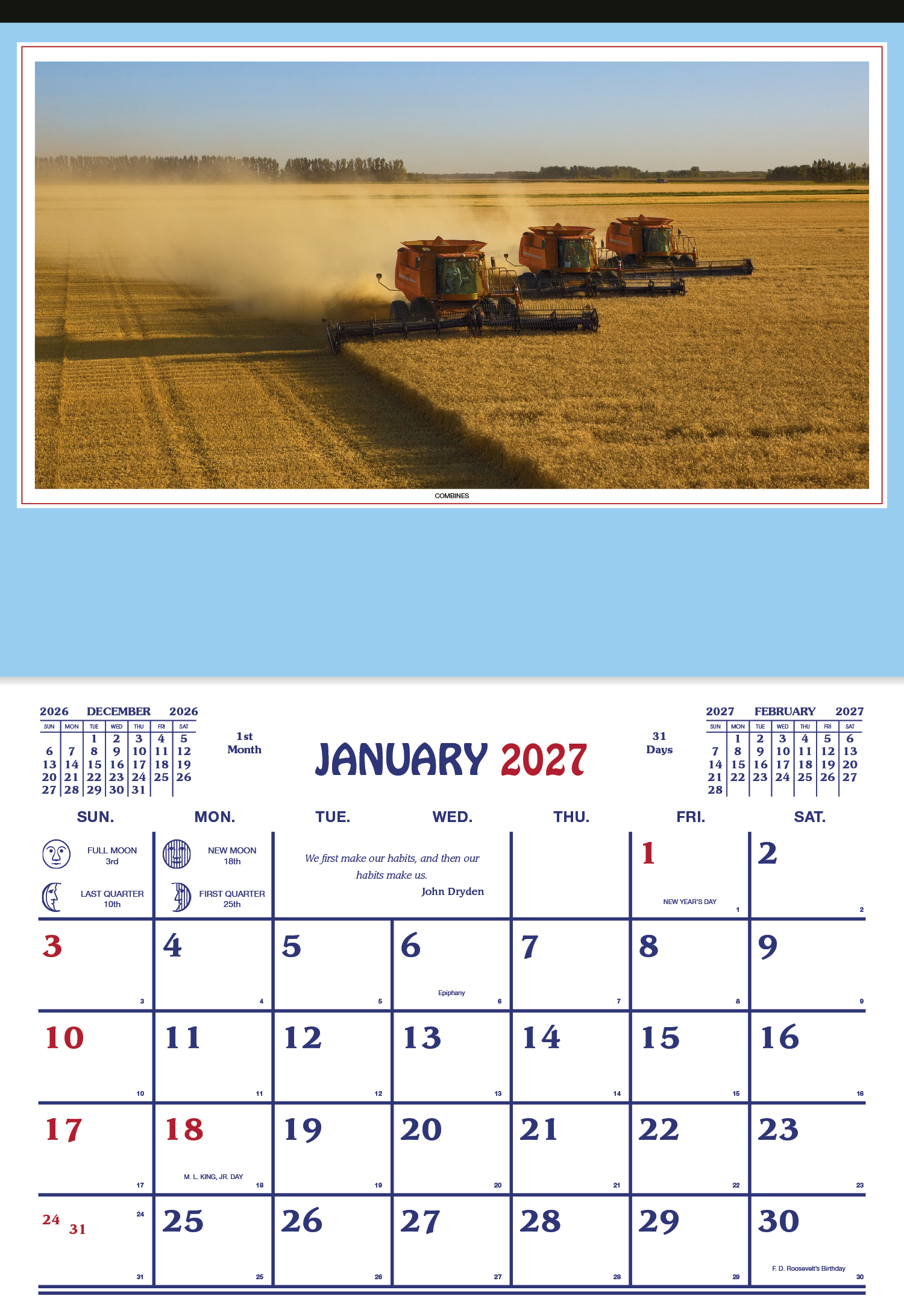 Skinner & Kennedy® Farm Calendar 93