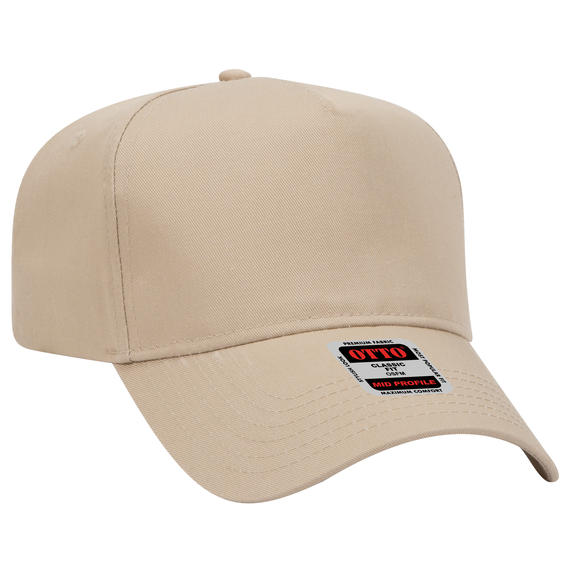OTTO CAP® 5 Panel Mid Profile Baseball Cap 82
