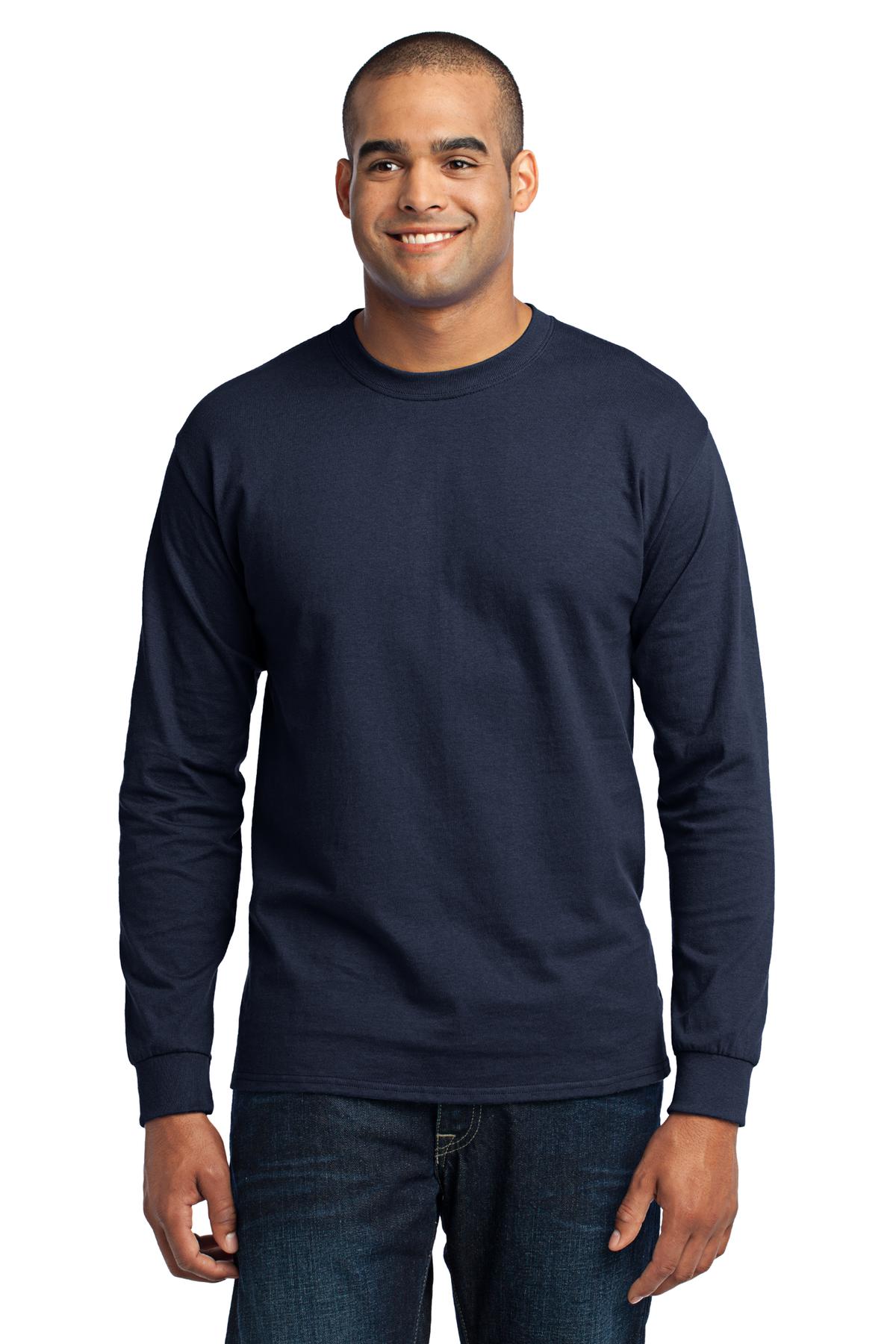 Port & Co Long Sleeve Core Blend Tee. PC55LS 104