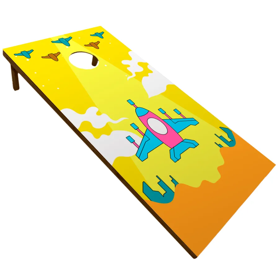Wooden Cornhole Board Set 6