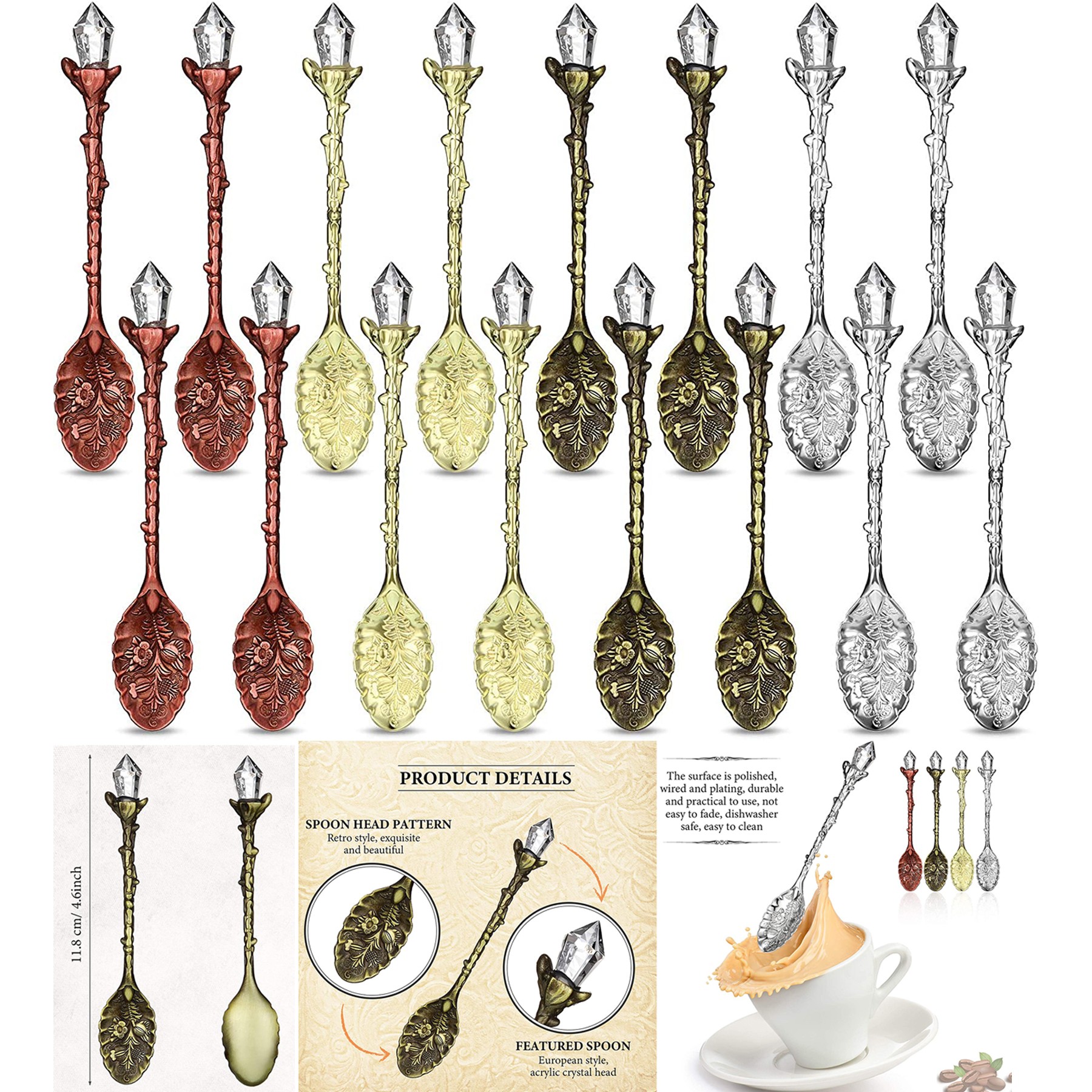 Retro Spoon Crystal Alloy Spoon 2