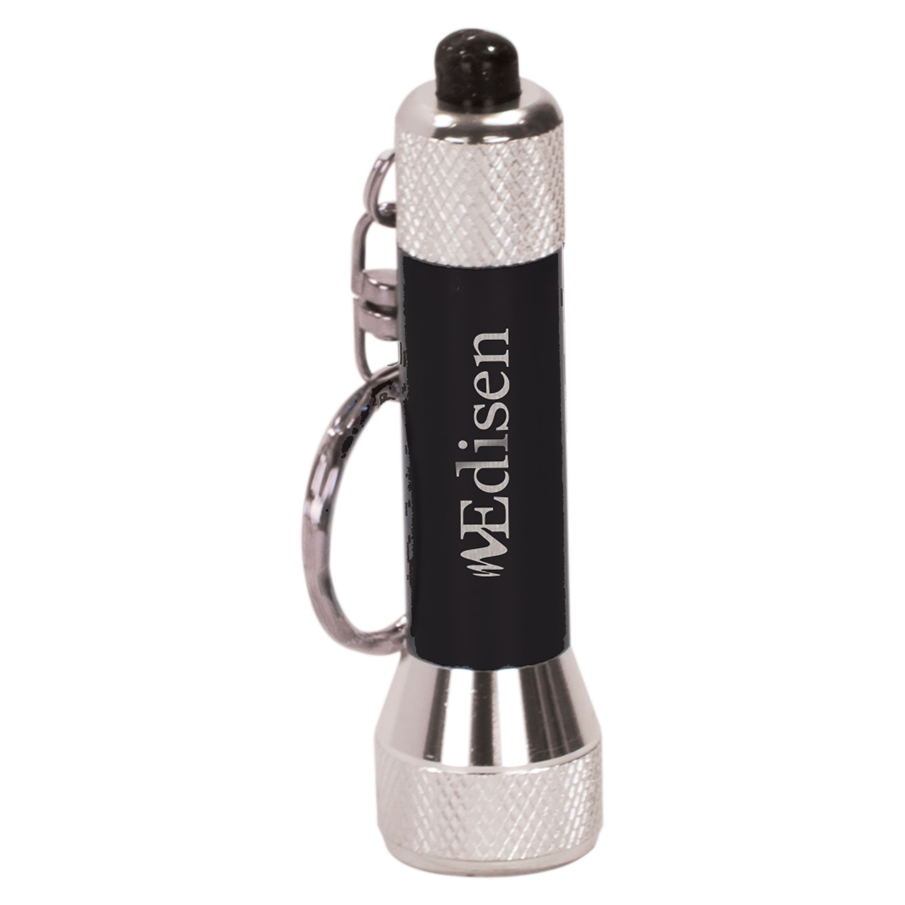2 3/4" Black 5-LED Flashlight with Keychain 1