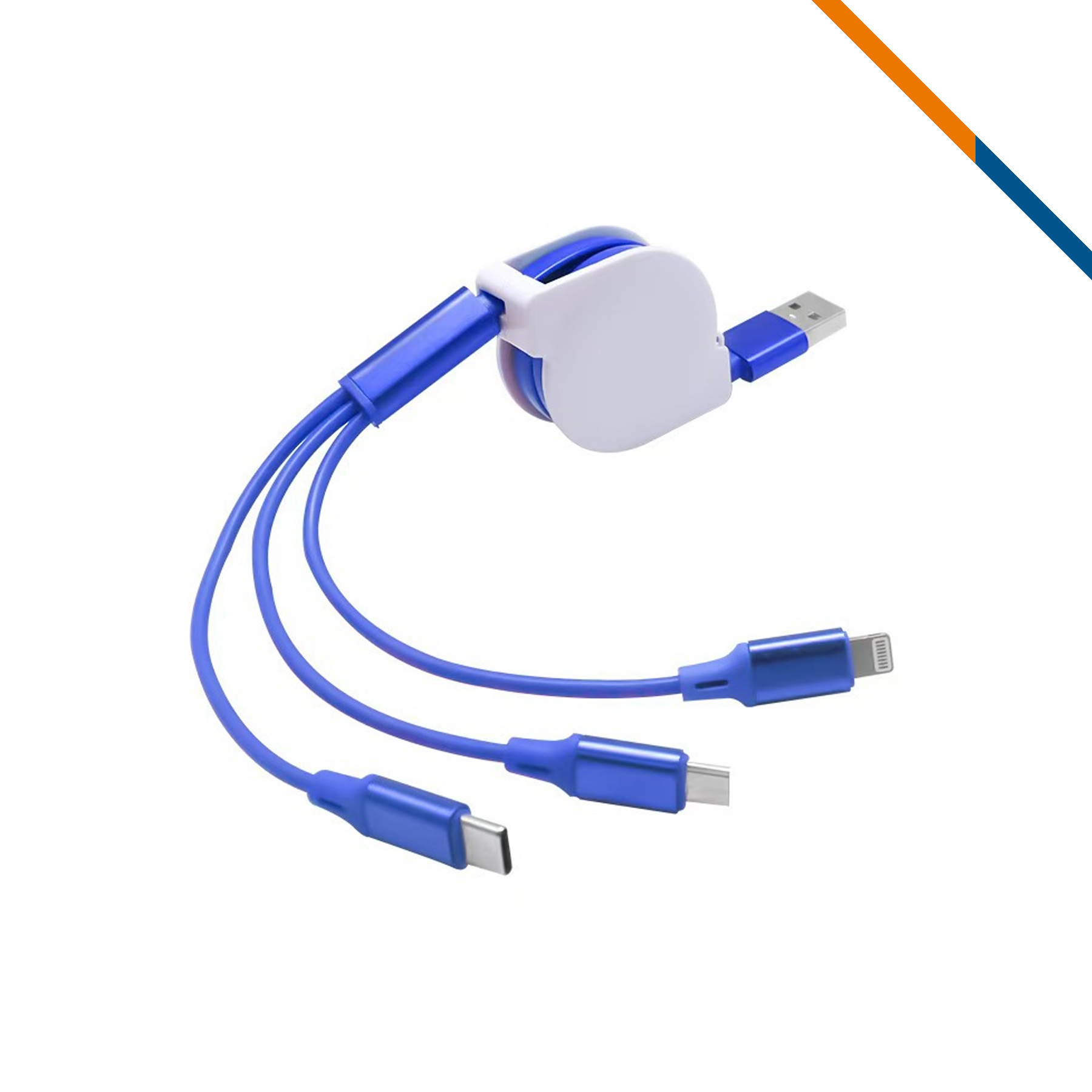 Cardinal 3in1 Retractable Fast Charging Cable 9
