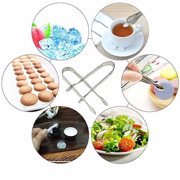 STAINLESS STEEL ICE CUBE TONGS 6
