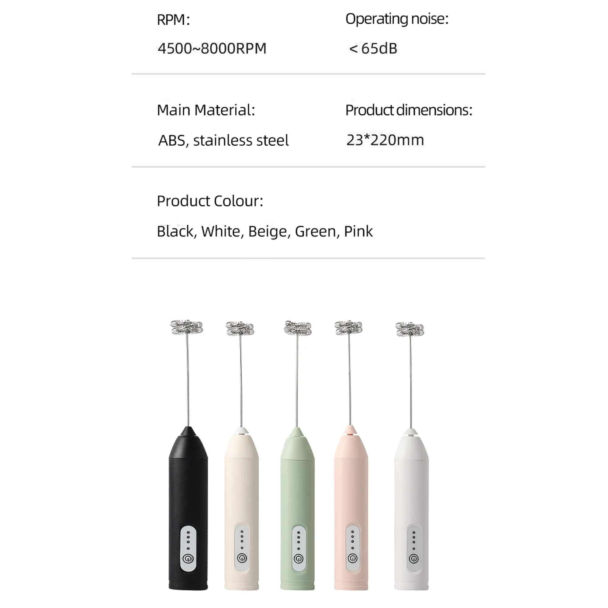 Premium Electric Handheld Milk Frother 2