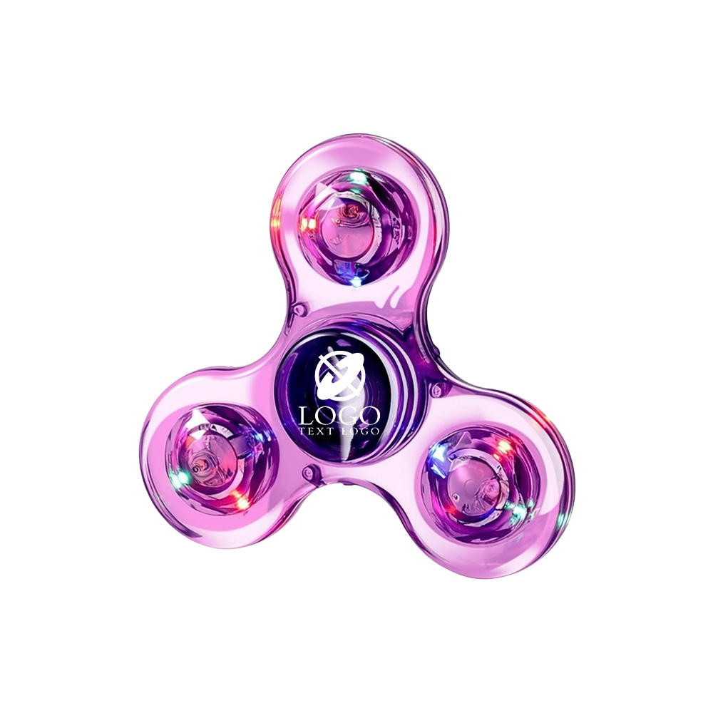 Custom Clear LED Light Fidget Spinner Toys 9